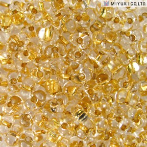 Miyuki Berry Beads 2,5x4,5mm BB0195 Crystal 24 Karat Gold inside colorlined ca 4,5gr